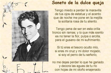 Lorca en la música: SONETO DE LA DULCE QUEJA.